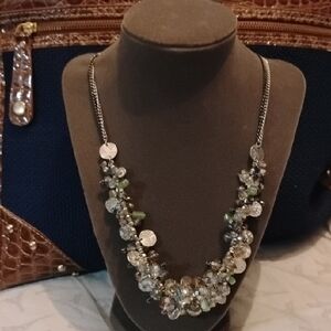 Fashion Jewelry Simply Vera Silver Chunky Multicolored Beaded Necklace